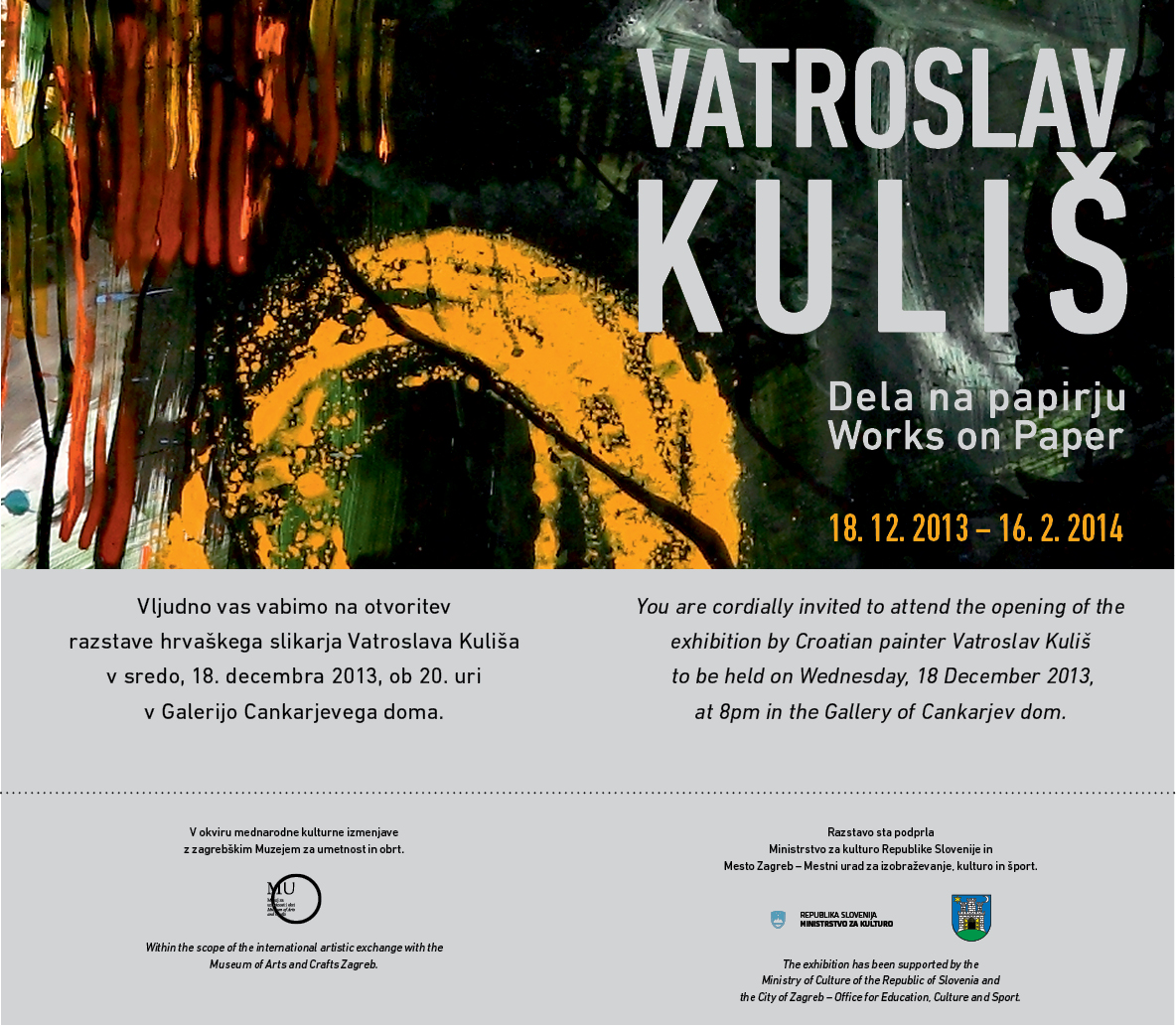 Izložba Vatroslava Kuliša u Galeriji Cankarjevog doma